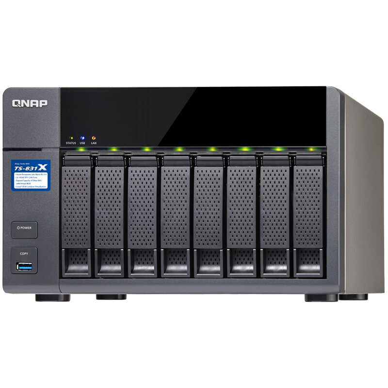 威聯(lián)通（QNAP） TS-831X-8G 高效能四核處理器,內(nèi)建雙10GbE SFP+ 網(wǎng)絡(luò)端口 八盤位NAS網(wǎng)絡(luò)存儲器（無內(nèi)置硬盤）_http://www.bzsa.cn/img/sp/275/9ceede8f-6625-4a77-84c8-68813657cf37.jpg