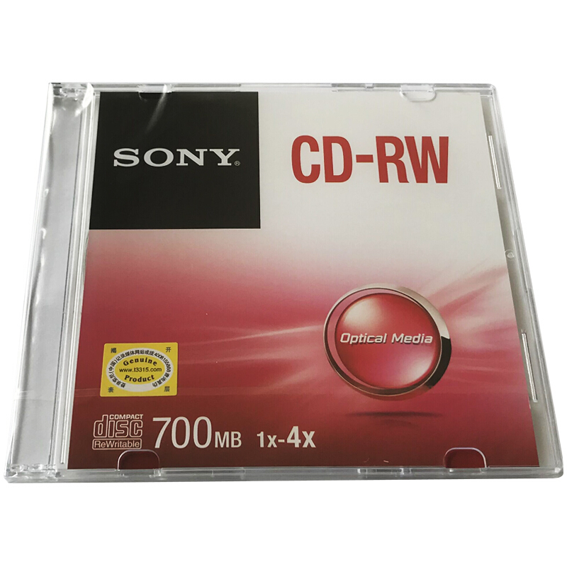 索尼（SONY） CD-RW 光盤/刻錄盤 1-4速700MB 單片盒裝 可擦寫 空白光盤（十盤裝的包裝不一樣） 10盒/包_http://www.bzsa.cn/img/sp/277/1ca7a16f-c4fc-4cc9-be73-e1e569a52115.jpg
