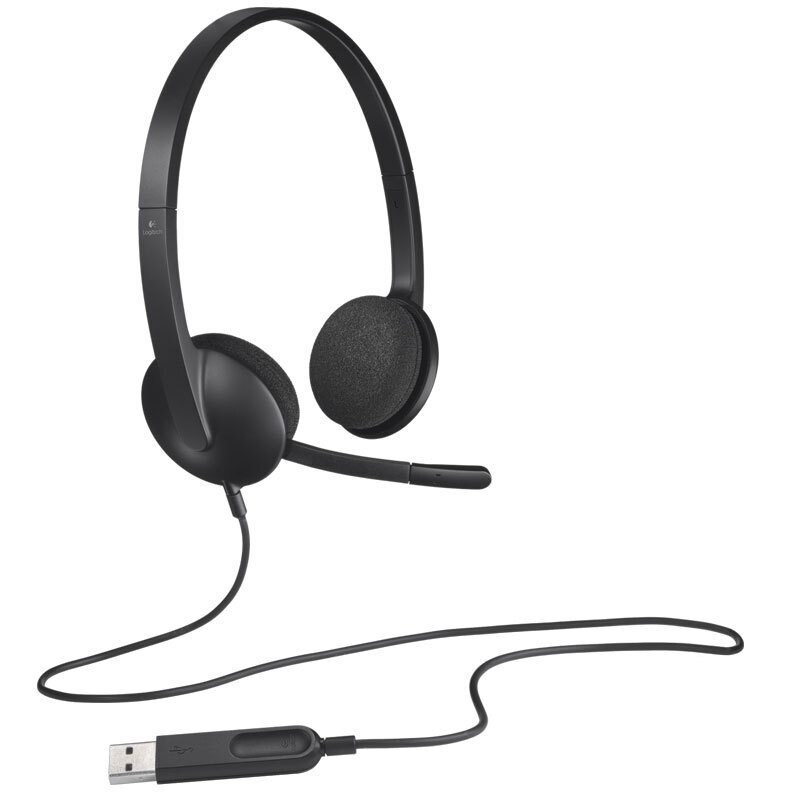 羅技（Logitech） H340 耳麥耳機(jī)麥克風(fēng)可調(diào)節(jié)佩戴音樂