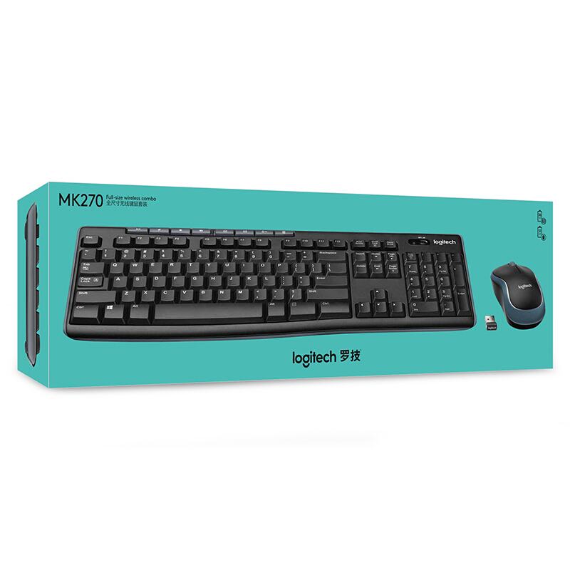 羅技（Logitech） MK270 無線鍵鼠套裝（黑色） _http://www.bzsa.cn/img/sp/283/d5f585c7-d171-4236-a652-2ec1fe99efad.jpg