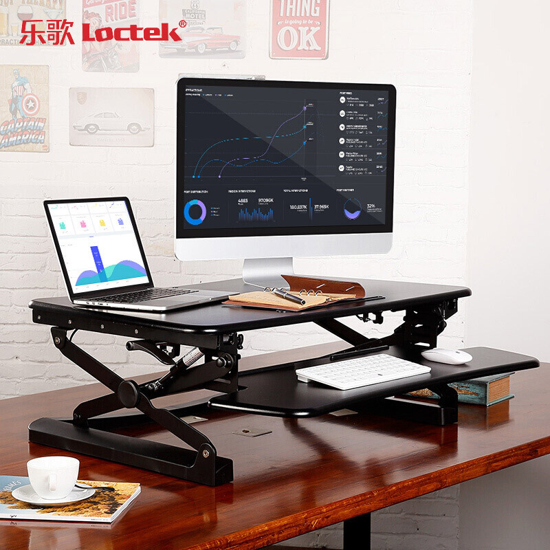 樂歌（Loctek） M1M 站立式辦公升降臺(tái)/升降桌 折疊移動(dòng)筆記本工作臺(tái) (睿黑) _http://www.bzsa.cn/img/sp/296/446bc2a9-93ef-4551-a5cd-6852cdd46baa.jpg