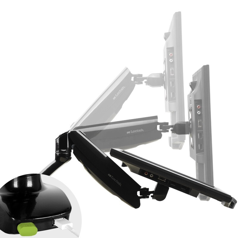 樂歌（Loctek） D5 液晶電腦顯示器支架 桌面底座旋轉(zhuǎn)升降伸縮架（黑色）_http://www.bzsa.cn/img/sp/296/85878bbd-9637-4ed7-abdf-8bfba9a1b70a.jpg