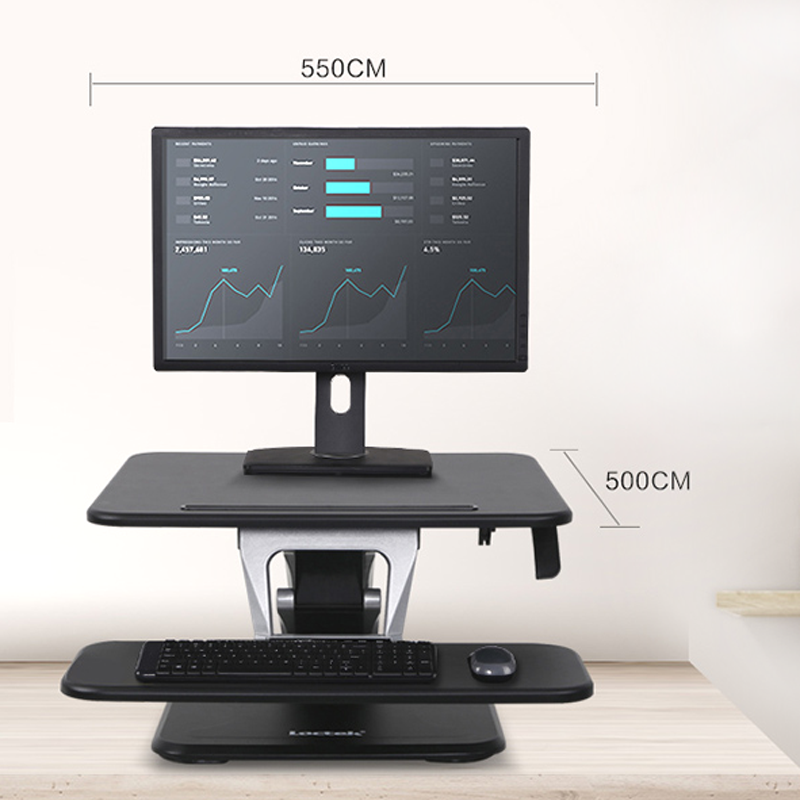樂歌（Loctek） M3SS 站立式電腦桌/升降臺(tái) 臺(tái)面尺寸500*550mm (黑色) _http://www.bzsa.cn/img/sp/296/e07741a8-0ffc-4aac-9492-95da71a6e875.jpg