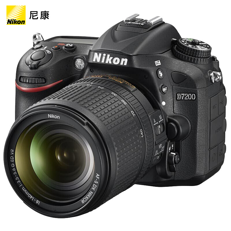 尼康（Nikon） D7200 單反數(shù)碼照相機(jī)（AF-S DX 尼克爾 18-140mm f/3.5-5.6G ED VR鏡頭套機(jī)）