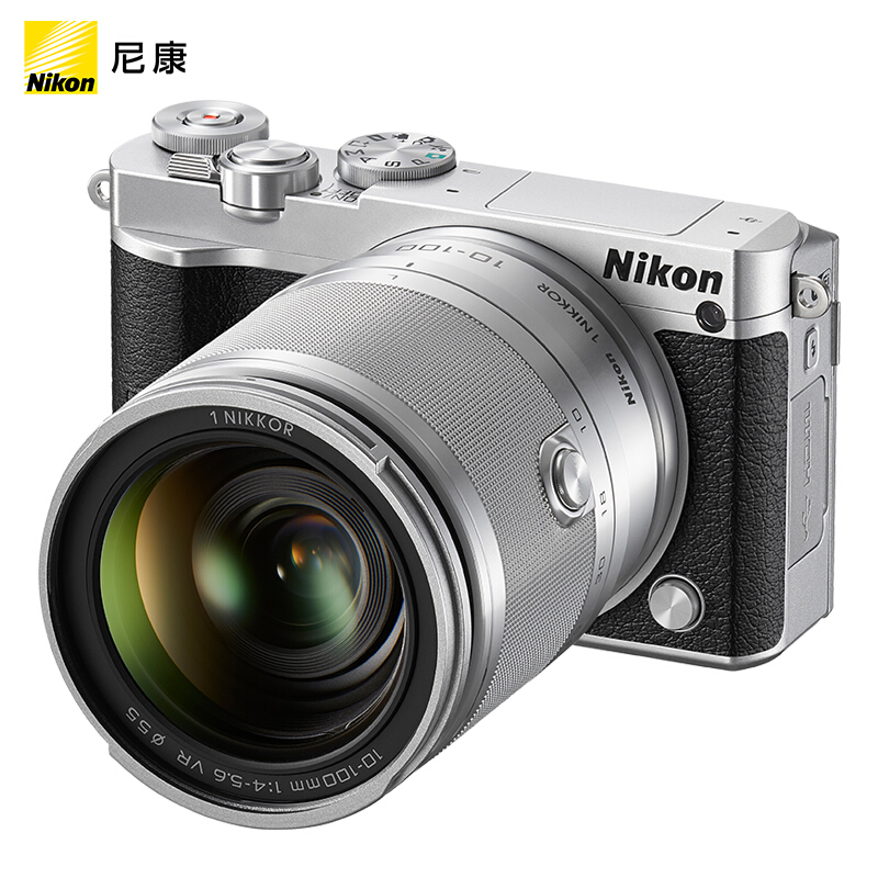 尼康（Nikon） J5 微單相機(jī)（10-100mm f/4-5.6鏡頭套機(jī)銀色）
