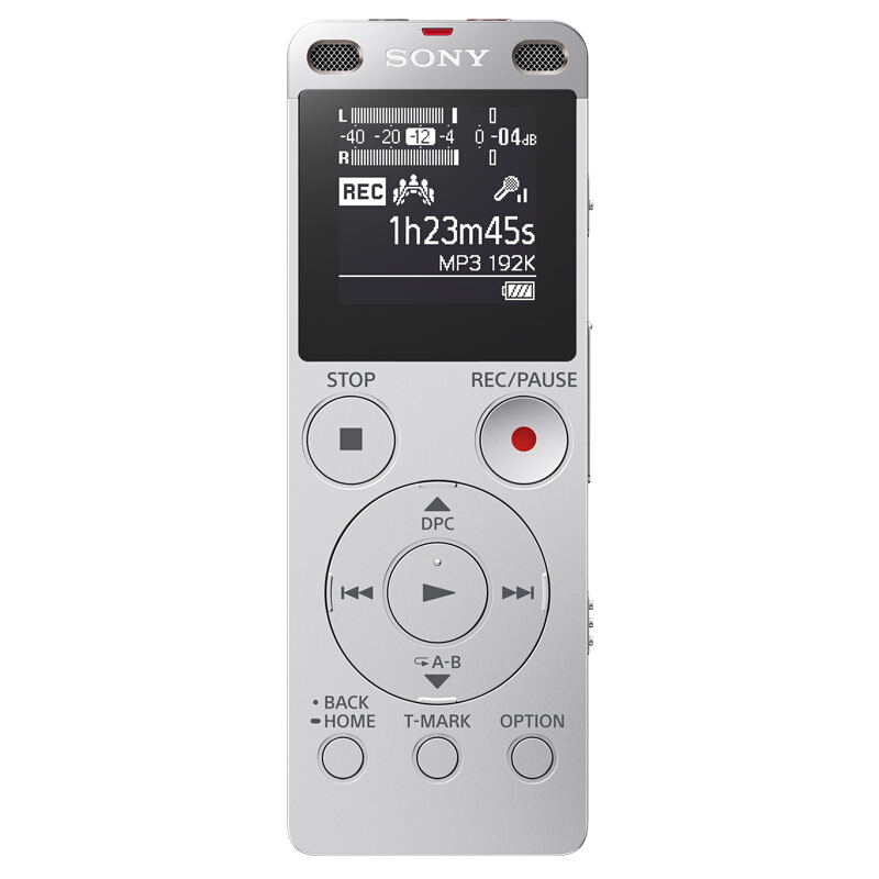 索尼（SONY） ICD-UX565F 數(shù)碼錄音棒 纖薄機(jī)身 8GB （銀色）
