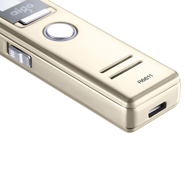 愛國者（aigo） R6611 錄音筆 專業(yè)微型 高清遠距降噪 MP3播放器 學習/會議采訪取證錄音 （香檳金8G）_http://www.bzsa.cn/img/sp/309/cd62b23c-a13f-4377-88a4-5453ee787252.jpg