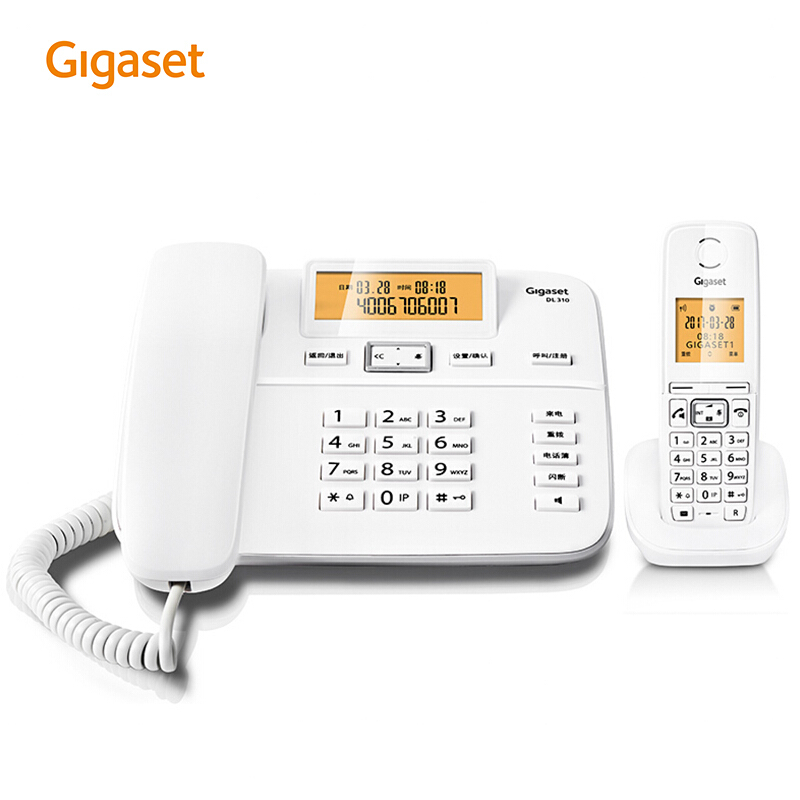 集怡嘉（Gigaset） DL310 原西門(mén)子品牌電話(huà)機(jī) 數(shù)字無(wú)繩電話(huà)家用子母機(jī)中文來(lái)電顯示一拖一辦公固定無(wú)線(xiàn)電話(huà)座機(jī)（白色）_http://www.bzsa.cn/img/sp/329/09a0cc8b-370b-4414-9886-36322670e88d.jpg