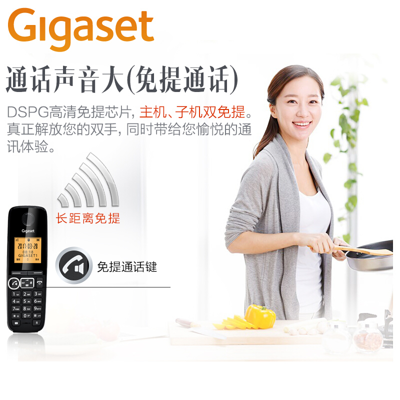 集怡嘉（Gigaset） DL310 原西門(mén)子品牌電話(huà)機(jī) 數(shù)字無(wú)繩電話(huà)家用子母機(jī)中文來(lái)電顯示一拖一辦公固定無(wú)線(xiàn)電話(huà)座機(jī)（白色）_http://www.bzsa.cn/img/sp/329/15e4dd1e-c369-4d91-9e79-e838dd921dbf.jpg