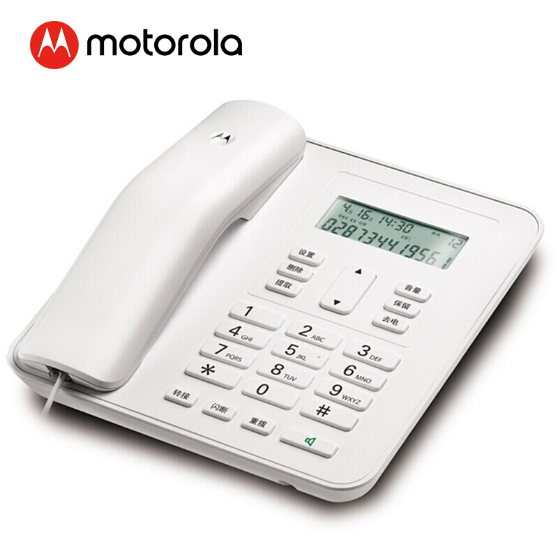 摩托羅拉（Motorola） CT310C 固定有繩電話機座機來電顯示免電池大屏幕歐式時尚辦公商務(wù)家用有線座機（白色）_http://www.bzsa.cn/img/sp/329/9f632e43-139a-44fc-87bb-fd3fced39b1d.jpg