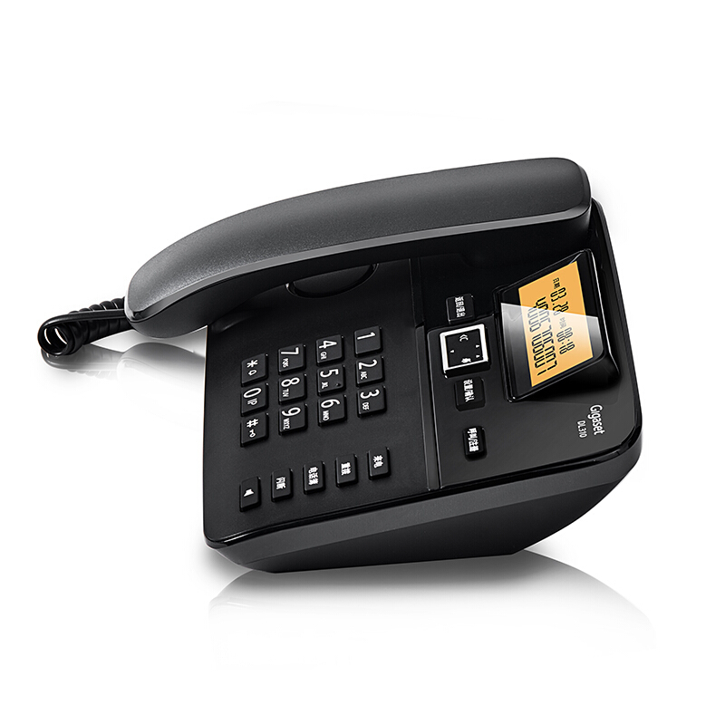 集怡嘉（Gigaset） DL310 原西門子品牌電話機 數(shù)字無繩電話家用子母機中文來電顯示一拖一辦公固定無線電話座機（黑色）_http://www.bzsa.cn/img/sp/329/db64d9ea-74b9-4e99-8972-347a38bdc443.jpg