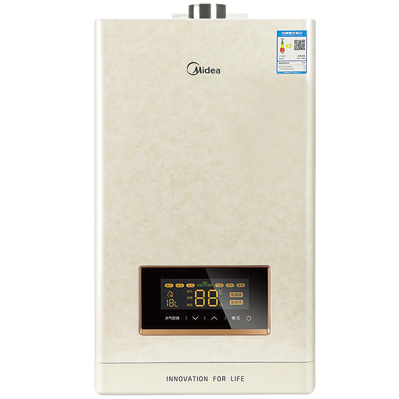 美的（Midea） JSQ27-14HS6（T） 燃?xì)鉄崴?4升智能隨溫感 恒溫 商場同款 玉瓷外觀