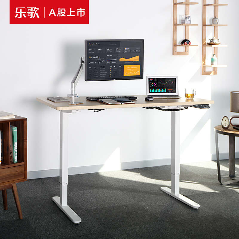 樂歌（Loctek） E1D 站立辦公電動升降桌套裝 (白色桌架/原木色桌板/方形1800x800mm) _http://www.bzsa.cn/img/sp/361/4e541634-9bb1-4bcd-8083-8d9d54961afe.jpg