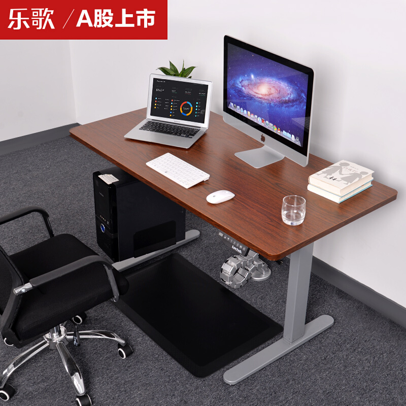 樂歌（Loctek） E1D 站立辦公電動升降桌套裝 (灰色桌架/胡桃木色桌板/方形1200x600mm) _http://www.bzsa.cn/img/sp/361/7908d423-2239-4722-af2b-8353cce6fd24.jpg