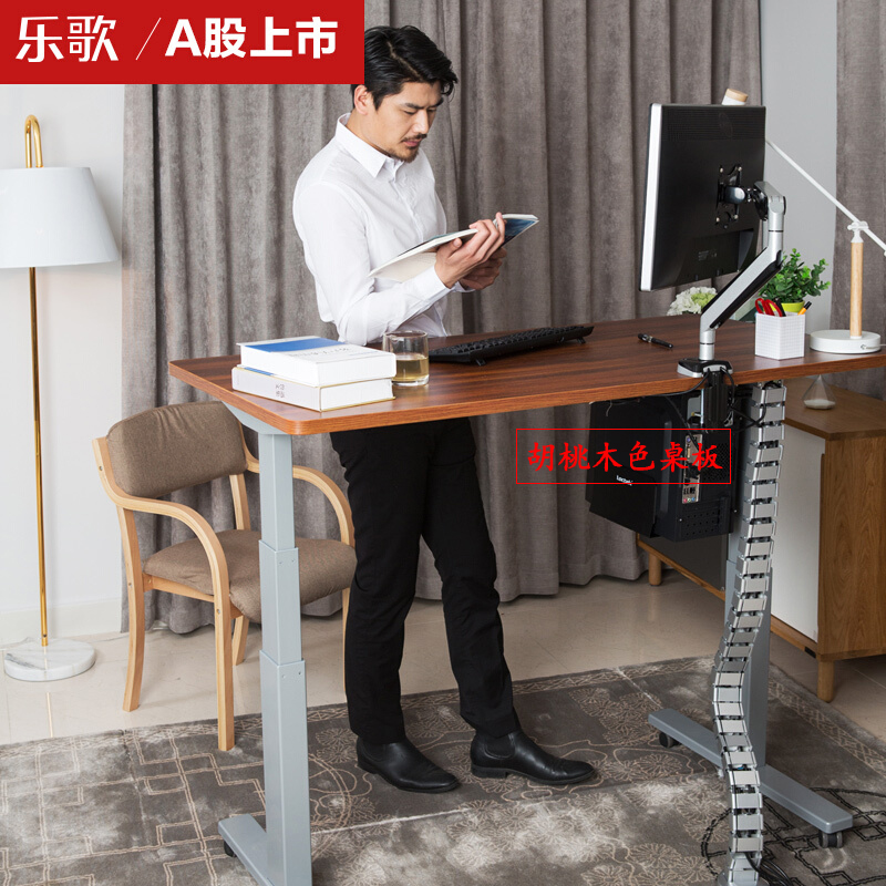 樂歌（Loctek） E3 呵護腰椎站立辦公電動升降桌/立柱3節(jié) (桌面尺寸1400*700mm) 
