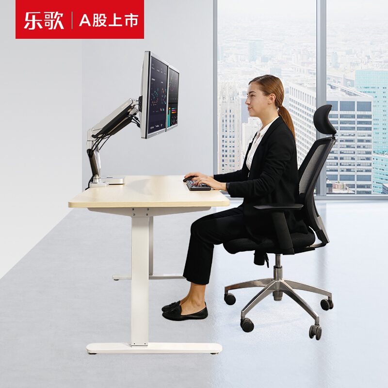 樂歌（Loctek） E1D 站立辦公電動升降桌套裝 (白色桌架/原木色桌板/方形1800x800mm) _http://www.bzsa.cn/img/sp/361/dc96e1dd-0070-4bcb-8383-ed4b9c326d2a.jpg