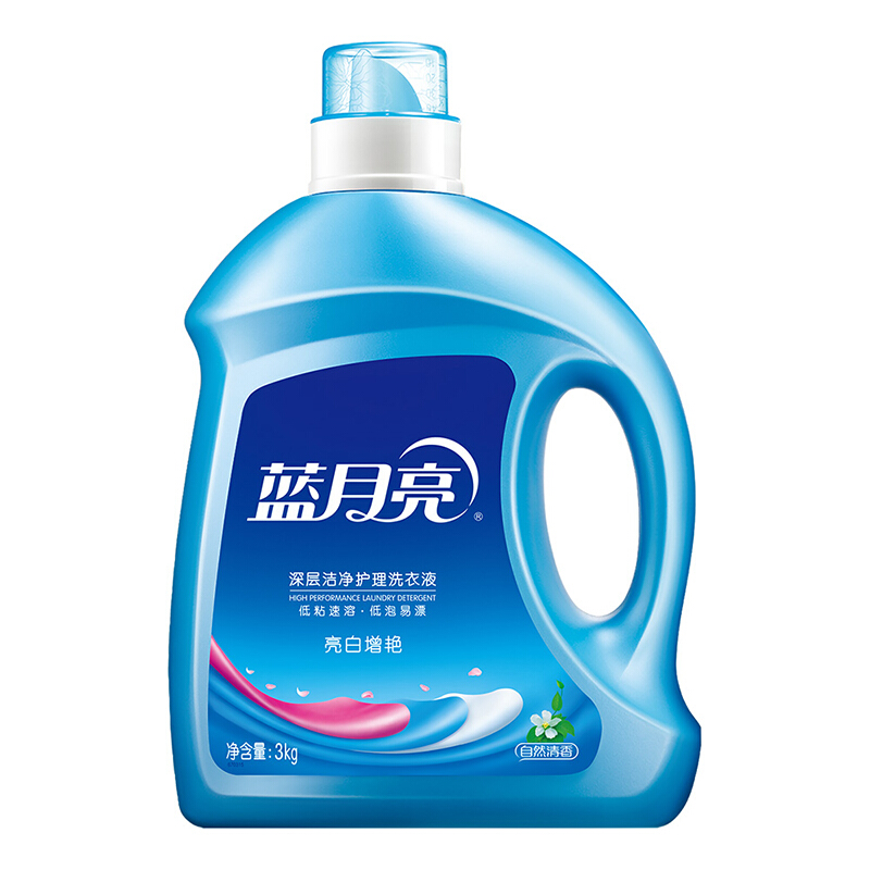 藍(lán)月亮（Bluemoon） 亮白增艷 洗衣液（自然清香）3kg/瓶 _http://www.bzsa.cn/img/sp/400/ac9303a3-32f3-454e-b8da-ca6538e07b1b.jpg