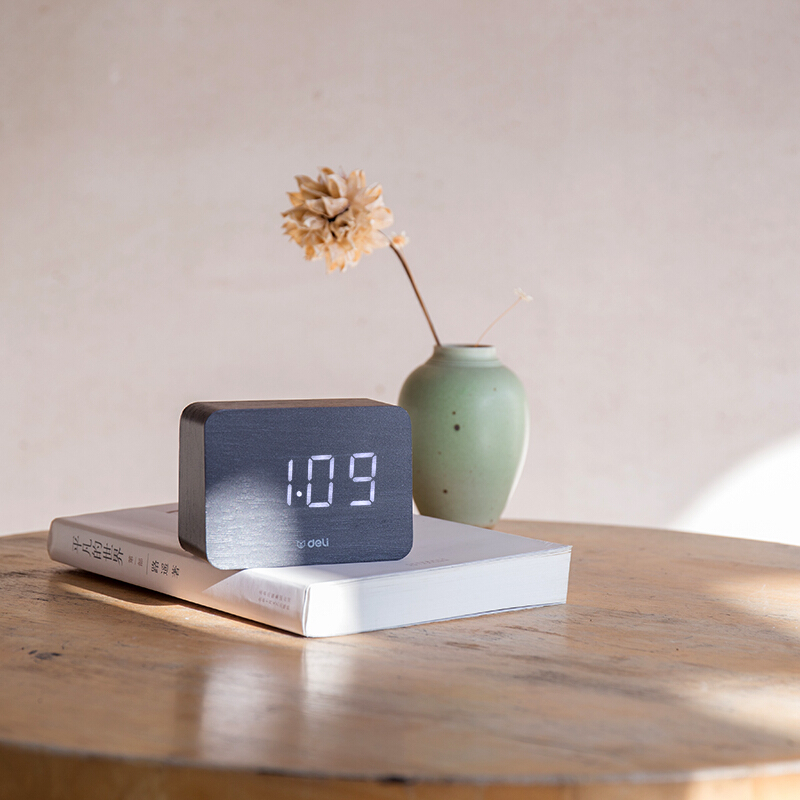 得力（deli） 8814 多功能電子鐘 100*42*70mm (黑色) _http://www.bzsa.cn/img/sp/419/45d60066-3333-423f-88b1-ea75dd94c7d0.jpg