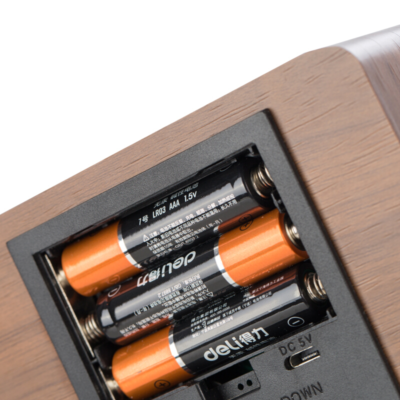 得力（deli） 8814 多功能電子鐘 100*42*70mm (棕色) _http://www.bzsa.cn/img/sp/419/5b00277a-8671-4fc5-945f-c04783b92dd2.jpg