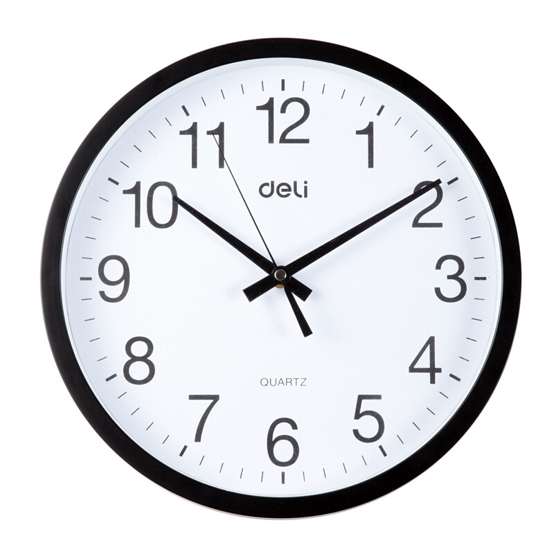 得力（deli） 9005 掛鐘 (只)30cm（12寸） (白色) _http://www.bzsa.cn/img/sp/419/6510bcc1-40b4-4420-8ebe-741dc4700f32.jpg