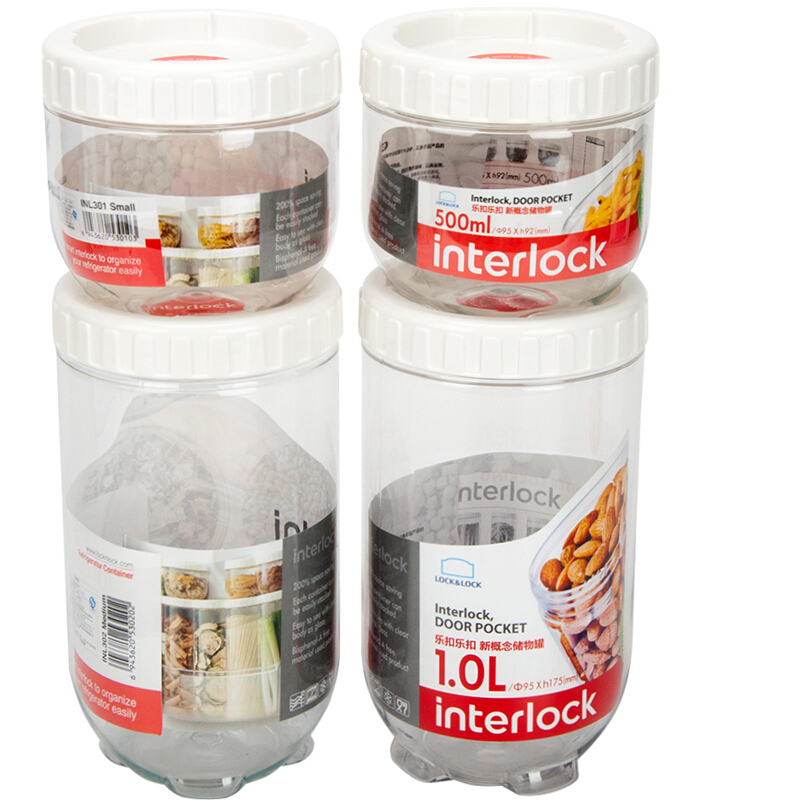 樂扣樂扣（locklock） INL301S001 儲(chǔ)物罐 冰箱側(cè)門塑料收納罐 (4件套) _http://www.bzsa.cn/img/sp/436/bef95828-03a5-429d-a700-5b47c9f6e060.jpg
