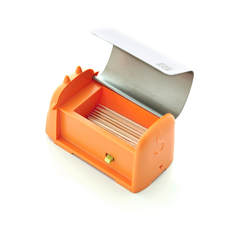 Artiart CUTE004C 自動(dòng)按壓牙簽盒/創(chuàng)意牙簽筒（橙色）_http://www.bzsa.cn/img/sp/437/a7d418d4-3a65-4855-b7c2-e79179761d6b.jpg