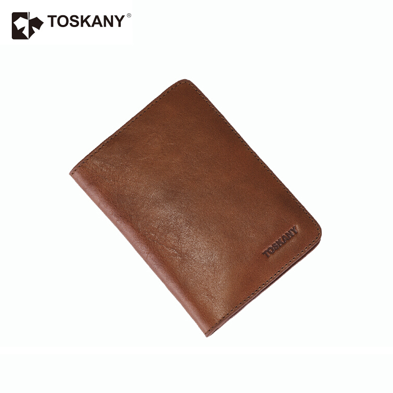 托斯卡尼（TOSKANY） TL66878 多功能護(hù)照包 頭層牛皮 (棕色) 
