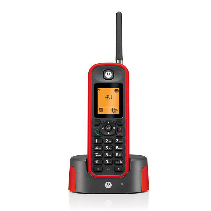 摩托羅拉（Motorola） O201C 電話機(jī) 遠(yuǎn)距離數(shù)字無繩單機(jī) 橙色背光電話簿中英文顯示菜單可擴(kuò)展 無線座機(jī)（紅色）_http://www.bzsa.cn/img/sp/764/28e7891a-304b-410e-a1fe-555fb0e9b22c.jpg