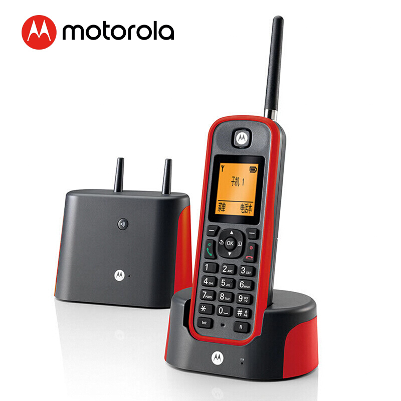 摩托羅拉（Motorola） O201C 電話機(jī) 遠(yuǎn)距離數(shù)字無繩單機(jī) 橙色背光電話簿中英文顯示菜單可擴(kuò)展 無線座機(jī)（紅色）_http://www.bzsa.cn/img/sp/764/34c47bed-7a03-4f15-a265-5abfeee807c1.jpg