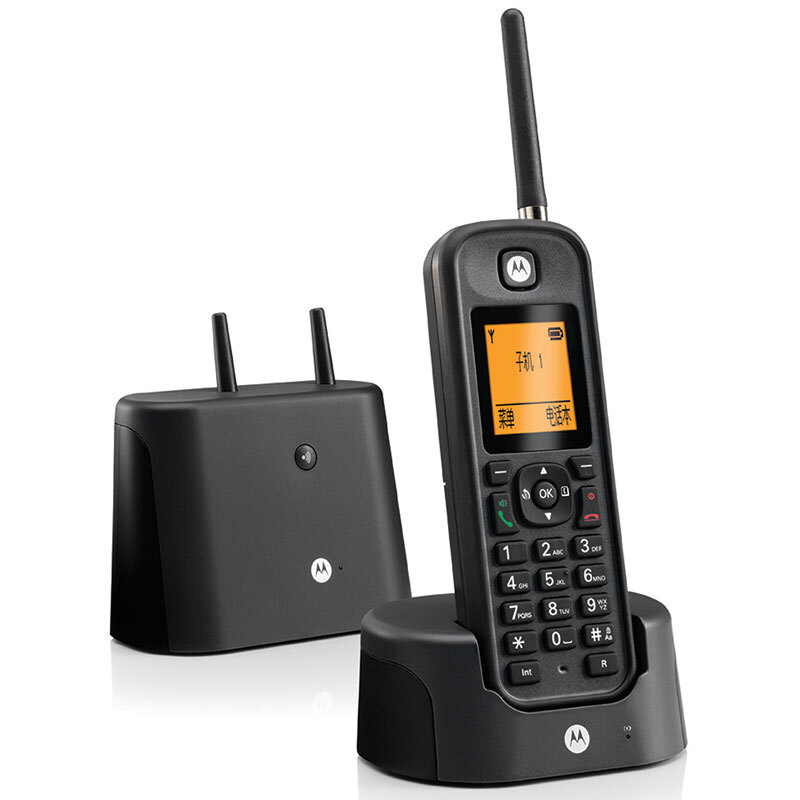 摩托羅拉（Motorola） O201C 電話機(jī) 遠(yuǎn)距離數(shù)字無(wú)繩單機(jī) 橙色背光電話簿中英文顯示菜單可擴(kuò)展 無(wú)線座機(jī)（黑色）_http://www.bzsa.cn/img/sp/764/679c9492-65ed-4548-a291-ea45d4fbd71b.jpg