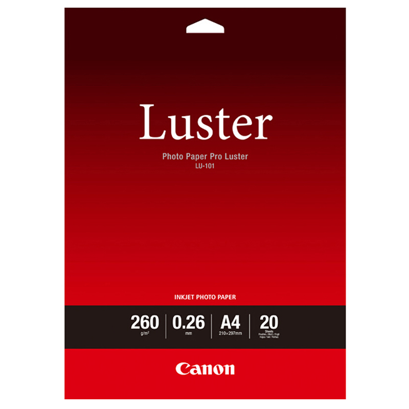 佳能（Canon） LU-101 專業(yè)絨面照片紙/相片紙 (A4/20張) 