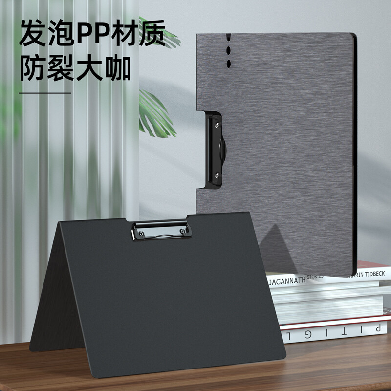 得力(deli)A4橫式折頁(yè)板夾會(huì)議夾 64512深灰_http://www.bzsa.cn/newimg/C202208/1661935136481.jpg