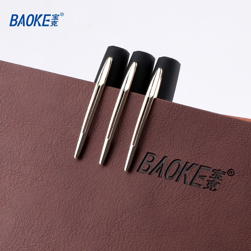 寶克（BAOKE）PC1848 1.0mm大容量黑色中性筆品質(zhì)辦公簽字筆磨砂筆桿水筆 12支/盒_http://www.bzsa.cn/newimg/C202209/1662539104163.jpg