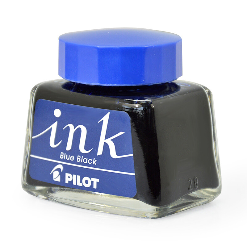 百樂（PILOT）非碳素墨水 不堵筆鋼筆墨水30ml 藍(lán)黑INK-30-BB
