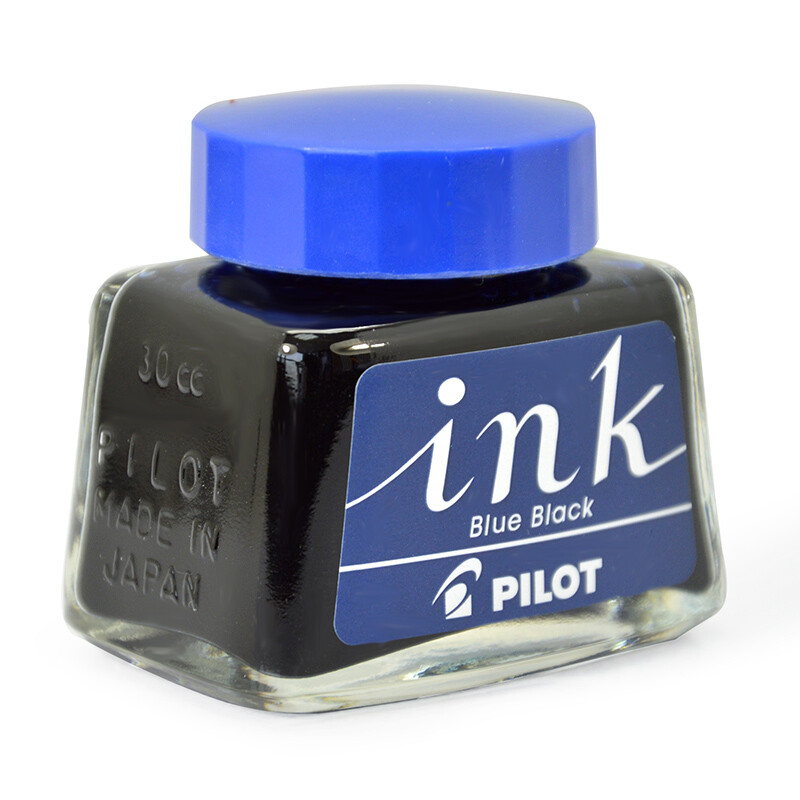 百樂（PILOT）非碳素墨水 不堵筆鋼筆墨水30ml 藍黑INK-30-BB_http://www.bzsa.cn/newimg/C202209/1662541080660.jpg