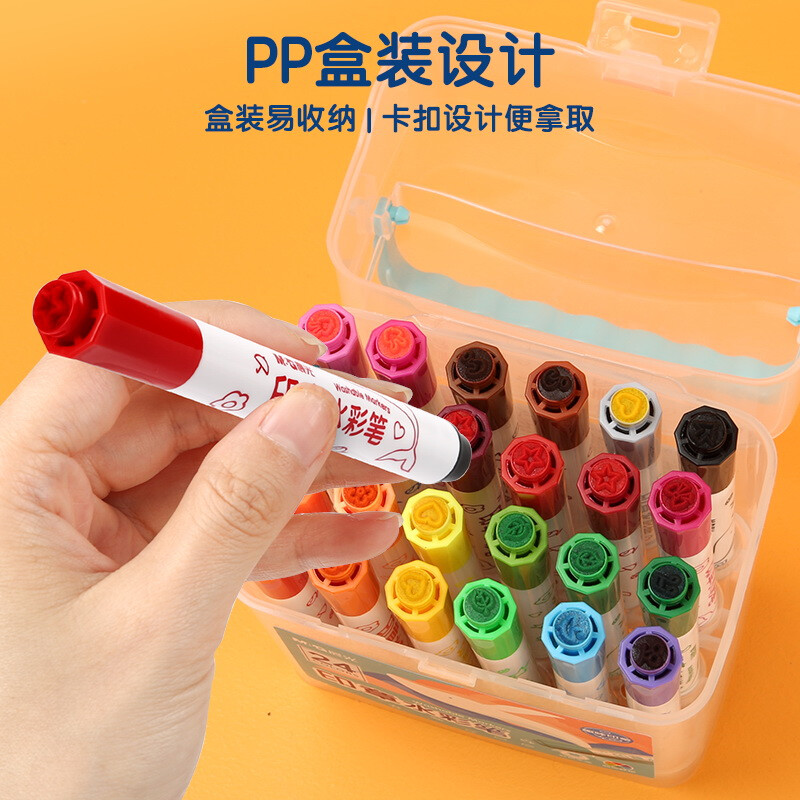 晨光(M&G)文具24色圓桿水彩筆 可水洗馬克筆 ACP901E3_http://www.bzsa.cn/newimg/C202210/1666770770209.jpg