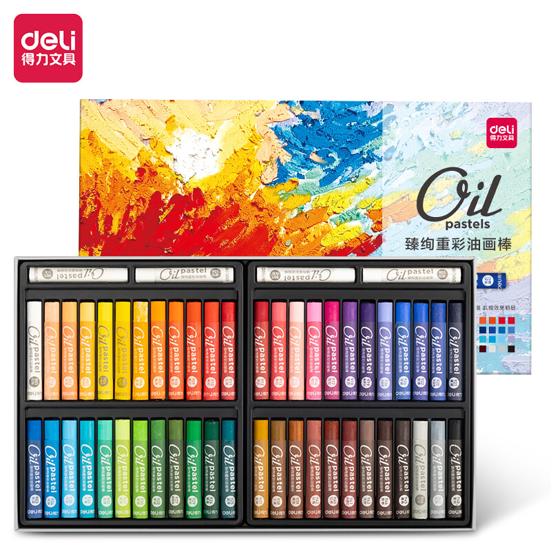 得力（deli)48色重彩蠟筆套裝 HM711A-48_http://www.bzsa.cn/newimg/C202210/1666851114683.jpg