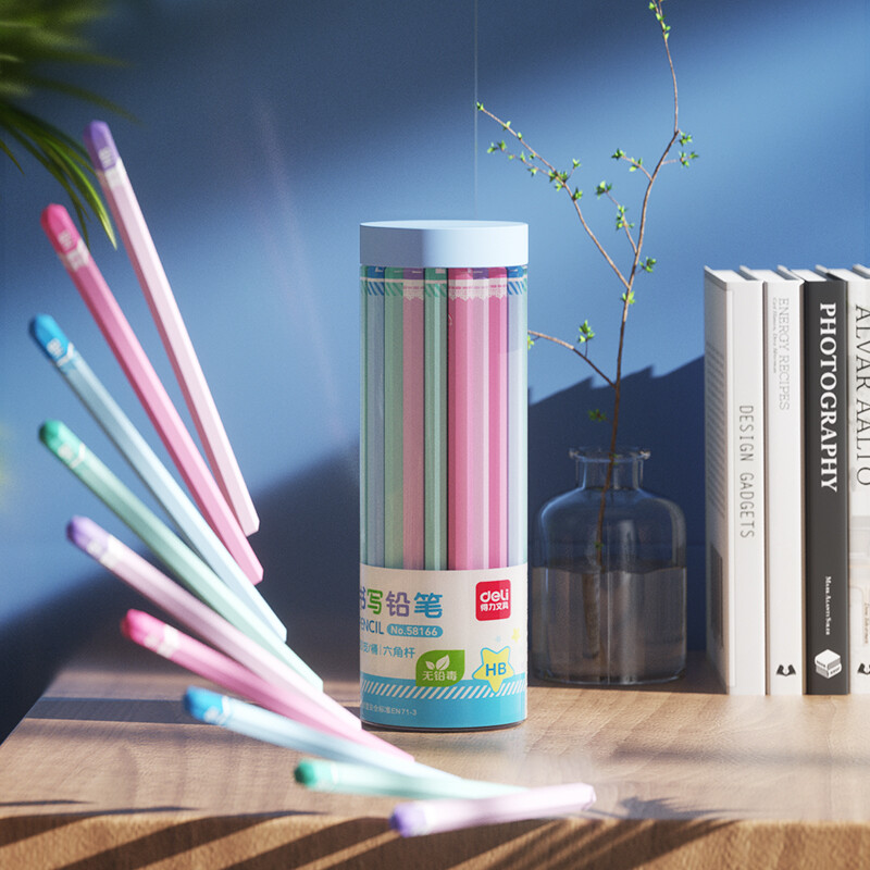 得力(deli)30支桶裝HB學(xué)生六角桿鉛筆素描繪畫筆木質(zhì)兒童書寫鉛筆 58166_http://www.bzsa.cn/newimg/C202210/1666854088602.jpg