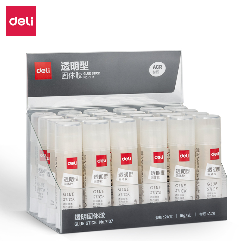 得力(deli)15g透明色ACR固體膠水24支裝 7107_http://www.bzsa.cn/newimg/C202303/1679649095999.jpg