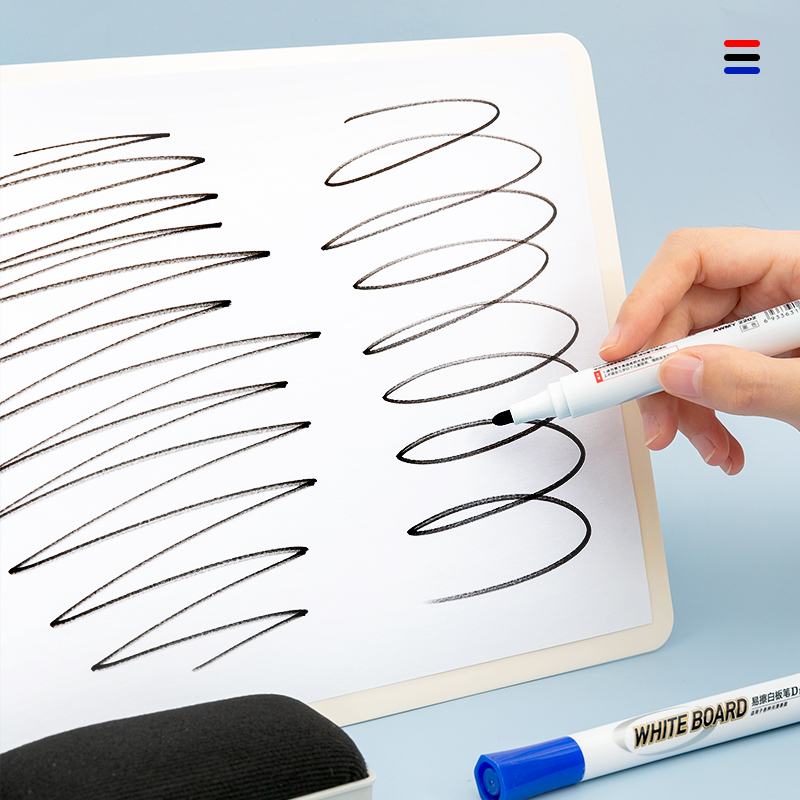 晨光(M&G)文具可擦白板筆套裝 單頭易擦辦公會(huì)議筆(7黑+2藍(lán)+1紅) 10支/盒AWMY2232_http://www.bzsa.cn/newimg/C202306/1687250262713.jpg