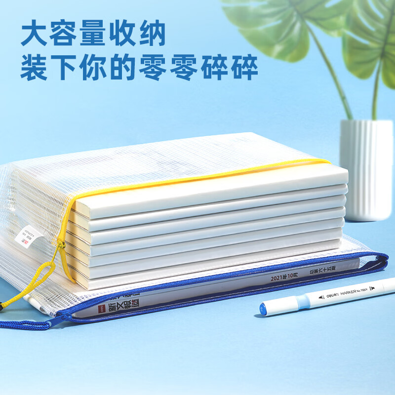 得力(deli)10只4色混裝拉鏈袋 10袋裝 27040_http://www.bzsa.cn/newimg/C202310/1697785597329.jpg