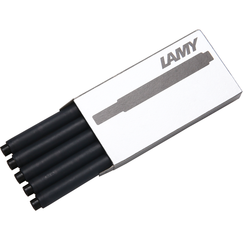 凌美（LAMY） 狩獵者/恒星鋼筆墨膽 墨囊 墨水筆一次性筆芯替換5支裝 T10 黑色_http://www.bzsa.cn/newimg/C202311/1699434721868.png