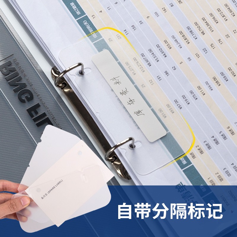 得力（deli）2孔D形A4文件夾  透明 5381_http://www.bzsa.cn/newimg/C202311/1699435947114.jpg